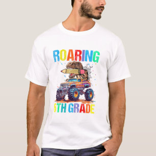 Brullend naar de 6e klas Dinosaurus T-shirt