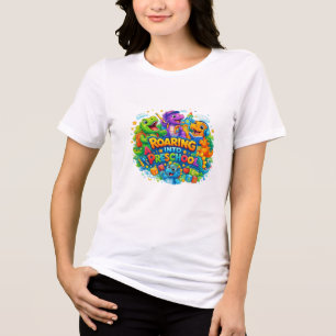 Brullend naar de kleuterschool Tri-Blend shirt