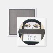 Brullende 20s Gal Gepersonaliseerde Magneet (Voorkant / Achterkant)