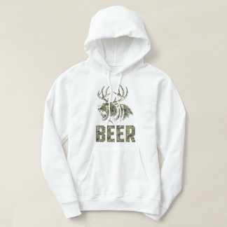 Brullende Beer Met Geweien Bier Jacht Vintage Hoodie