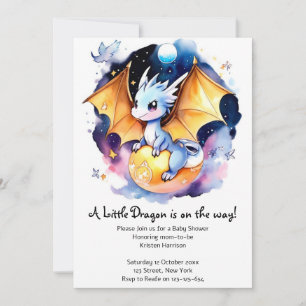brullende goede tijd: Dragon Baby shower Kaart