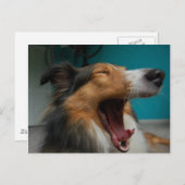 Brullende Hond Briefkaart (Voorkant / Achterkant)