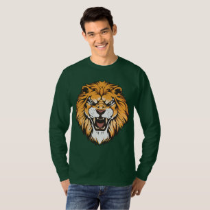 Brullende Leeuw Grafische Lange Mouwen Shirt