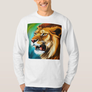 Brullende Leeuw Zijwaarts Geposeerde Portret-57566 T-shirt