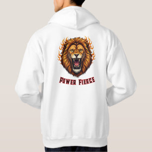 Brullende Leeuwenkop Mascotte Hoodie