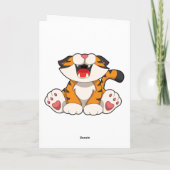 Brullende tijger kaart (Achterkant)