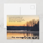 Brume matinale sur la carte du lac (Devant / Derrière)