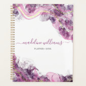 Brume pourpre | Agate Abstrait et planificateur Go (Devant)