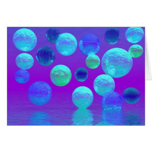 Brume violette - lumière abstraite cyan et de