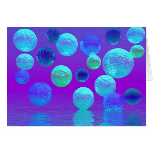 Brume violette - lumière abstraite cyan et de (Devant horizontal)
