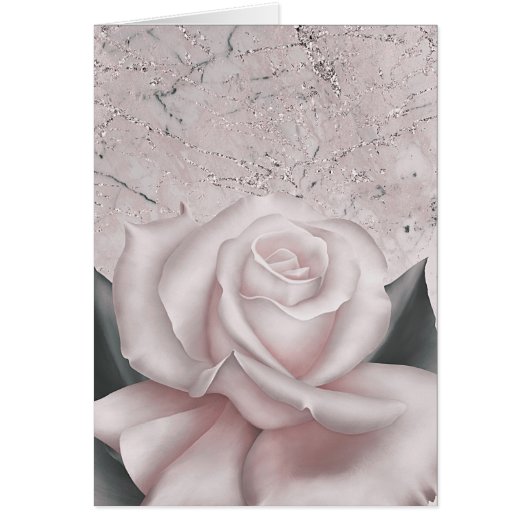 Brun blanc Rose Glam Marbre moderne Shabby Chic (Devant)