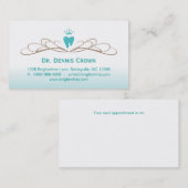 Brun bleu de carte de visite de remous de logo (Devant / Derrière)