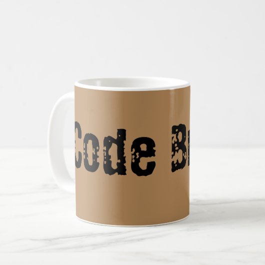 Brun de code de tasse d'infirmière (Devant gauche)