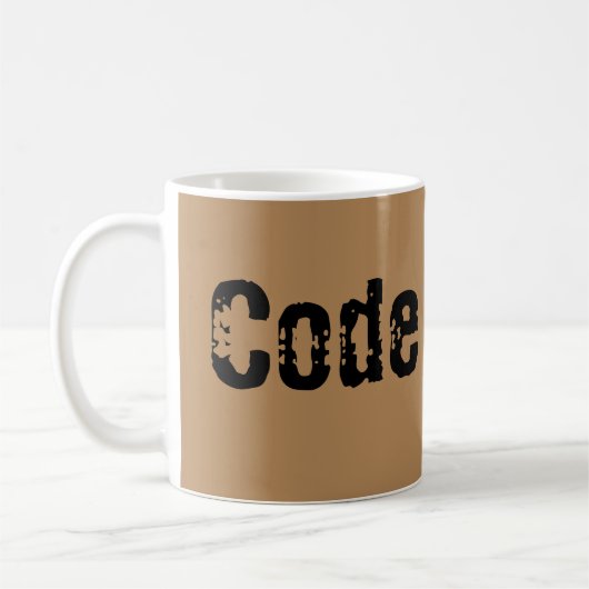 Brun de code de tasse d'infirmière (Gauche)