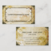 Brun de cru et cartes de visite bronzages de (Devant / Derrière)