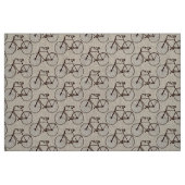Brun de tissu de ressort de bicyclette de vélo (Fat Quarter)