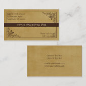 Brun et carte de visite bronzage de cru de remous (Devant / Derrière)