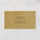 Brun et carte de visite bronzage de cru de remous (Dos)