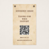 Brun occidental avec logo étiquette de prix du pro (Dos)