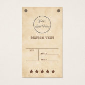 Brun occidental avec logo étiquette de prix du pro (Devant)