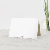 Brun personnalisé d'exécutif/cartes Merci d'or (Dos)