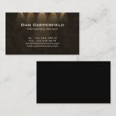 Brun professionnel de carte de visite de (Devant / Derrière)