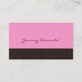 Brun professionnel de rose de carte de visite de (Dos)
