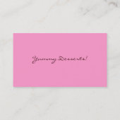 Brun professionnel de rose de carte de visite de (Dos)