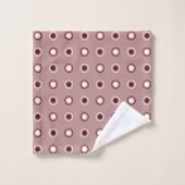 Brun rosé, Bois de rose et blanc (Gant de toilette)
