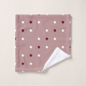 Brun rose, Bois de rose et blanc (Gant de toilette)