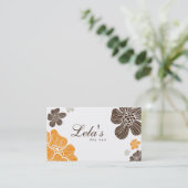 Brun tropical d'Org de carte de visite de spa (Debout devant)