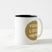brun votre logo ici mug (Devant droit)