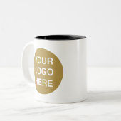 brun votre logo ici mug (Devant gauche)
