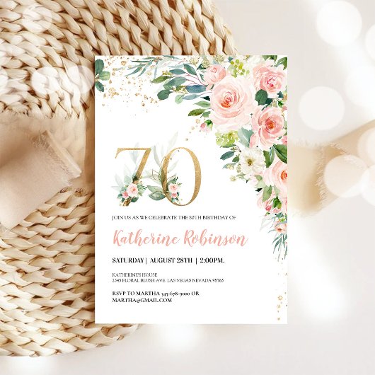 Brunch 70e anniversaire Invitation