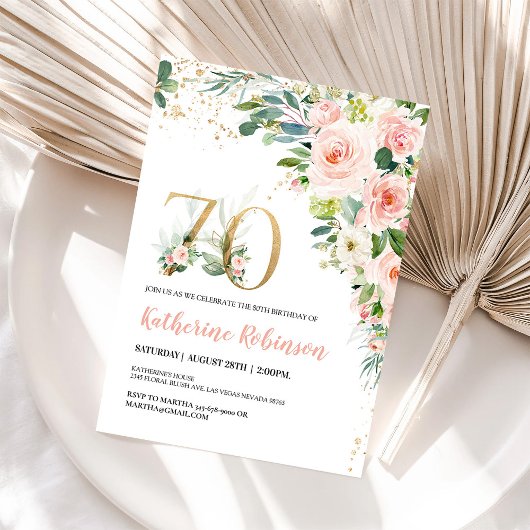 Brunch 70e anniversaire Invitation