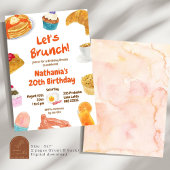 Brunch Anniversaire Illustration Invitation