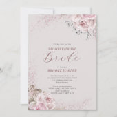 Brunch avec la mariée Blush Floral Invitation (Devant)
