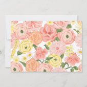 Brunch avec la mariée Floral Shower Invitation (Dos)