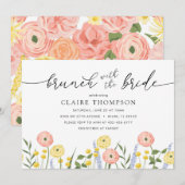 Brunch avec la mariée Floral Shower Invitation (Devant / Derrière)
