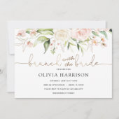 Brunch avec la mariée Gold Shower Invitation (Devant)