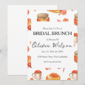 brunch avec les invitations pour le brunch de la m (Devant / Derrière)