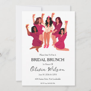 brunch avec les invitations pour le brunch de la m