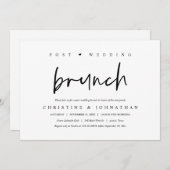 Brunch avec les jeunes mariés, invitation après ma (Devant / Derrière)