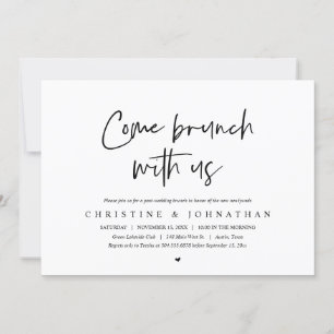 Brunch avec les jeunes mariés, invitation après ma