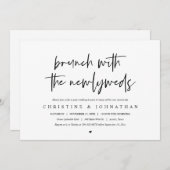 Brunch avec les jeunes mariés, invitation après ma (Devant / Derrière)