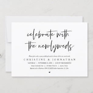 Brunch avec les jeunes mariés, invitation post-mar