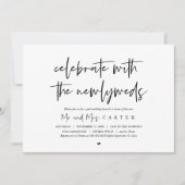 Brunch avec les jeunes mariés, post faire-part de  (Devant)