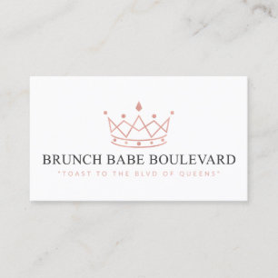 Brunch Babe Boulevard - Kiarra Visitekaartje