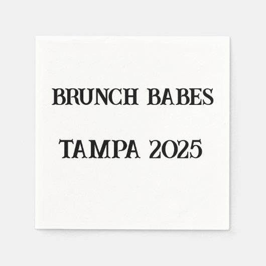 Brunch Babes Aangepaste servetten – Meisjes Weeken (Voorkant)
