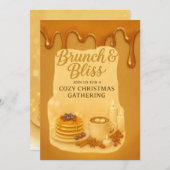 Brunch & Bliss Cozy Christmas Gathering Invitation (Devant / Derrière)